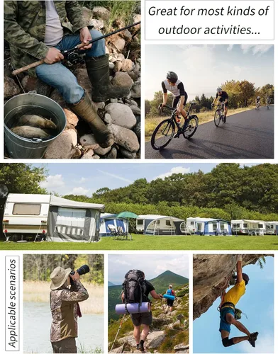 Miniatura 5 de Gihuo - Chaleco de pesca para hombre, con bolsillos, para viajar, ir de safari o practicar tiro