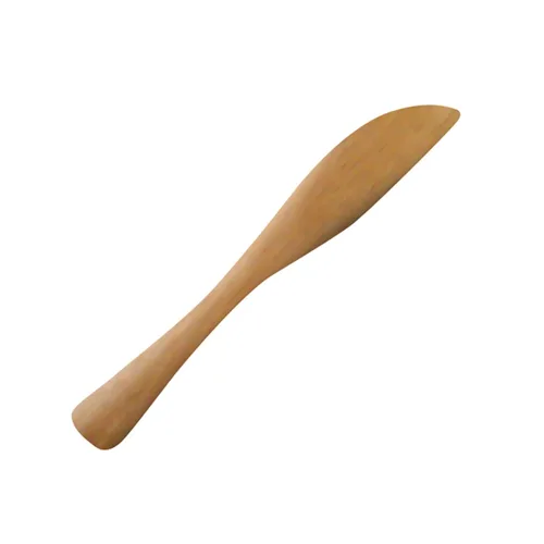 PacknWood 209B MINI - Mini cuchillo/esparcidor de bambú natural - Cuchillos de bambú compostables desechables - Esparcidores de cocina de madera