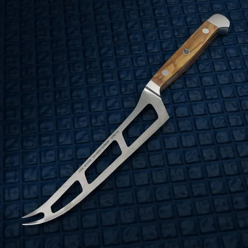Miniatura 2 de Güde Alpha Olive Series Cuchillo de queso forjado a mano/dentado, 6 pulgadas, acero endurecido en hielo, fabricado en Solingen, Alemania desde 1910