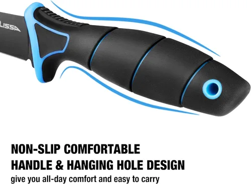 Miniatura 4 de FLISSA Juego de cuchillos de filete, cuchillo deshuesador y cuchillos de cebo con afilador, funda protectora, clip para cinturón, mango