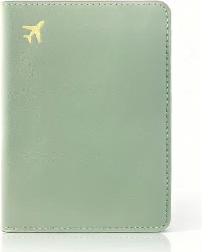 Miniatura 8 de Soporte para pasaporte para artículos esenciales de viaje, funda de pasaporte con bloqueo RFID para accesorios de viaje, cartera de viaje