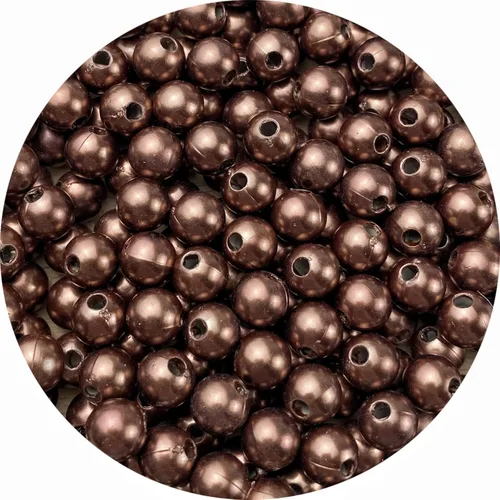 Miniatura 21 de 300 cuentas de perlas para manualidades, perlas de resina de 0.315 pulgadas para hacer joyas, cuentas redondas sueltas con agujero para collares