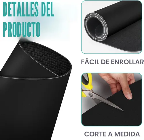 Miniatura 4 de WISELIFE Tapete de café súper absorbente para secar platos, accesorios de barra de café, combina con máquina, tapetes de secado grandes para Negro