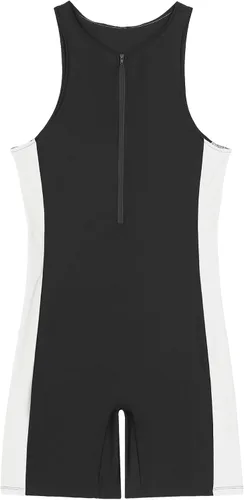 Miniatura 12 de XUNZOO Mens One Piece Sleeveless Front Zipper Color Block Swimwear Bodysuit Wetsuit Sports Wear