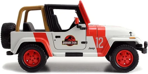 Miniatura 2 de Jada Jurassic World 1:24 1992 Jeep Wrangler Jurassic World - Auto fundido a presión, juguetes para niños y adultos