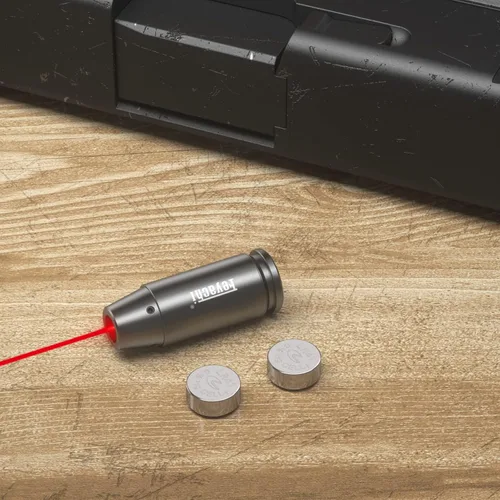 Miniatura 6 de Feyachi Bore Sight 9MM/223 5.56/12GA Punto Rojo Laser Zeroing Bore Sighter Pistola Laser Boresighter con 3 Juegos Gris