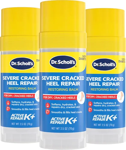 Miniatura 11 de Dr. Scholl's Bálsamo Restaurador para Reparación de Talones Severamente Agrietados 2.5oz, con 25% de urea para pies secos y agrietados, cura e