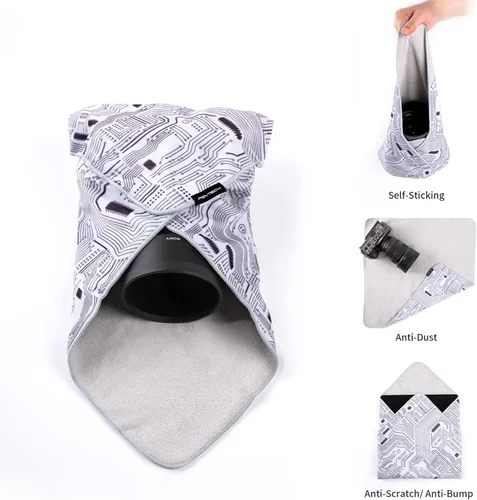 Miniatura 3 de PGYTECH Funda Protectora, Envoltura de Lente Antiarañazos, Protector de Lente, Paño Autoadhesivo Mágico Protector de Cámara para DSLR/Lente