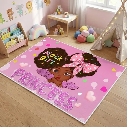 Miniatura 27 de Alfombra de gato para habitación de niñas, diseño de dibujos animados, decoración para dormitorio, bonita alfombra de área de gatos, alfombras