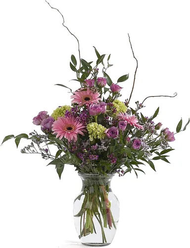 Miniatura 4 de Floral Supply Online - Florero de 8”, florero de cristal decorativo para arreglos florales, bodas, decoración del hogar u oficina.