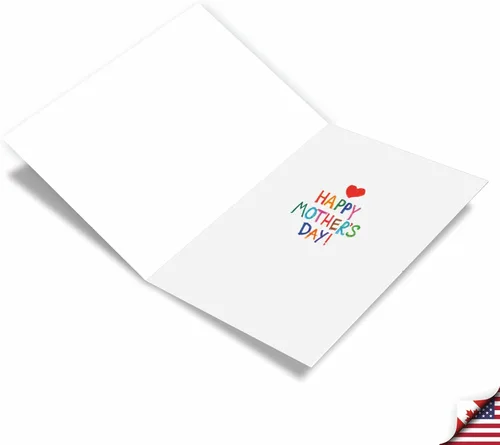 Miniatura 2 de NobleWorks Tarjeta de felicitación del día de la madre con sobre de 5 x 7 pulgadas (1 tarjeta) MomLove You Mommy-Rainbow C10309IMDG