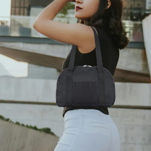 Miniatura 2 de Mini bolsa de gimnasio para mujeres y niñas, bolsa de gimnasio pequeña de 12 pulgadas, bolsa de lona ligera para viajes y deportes