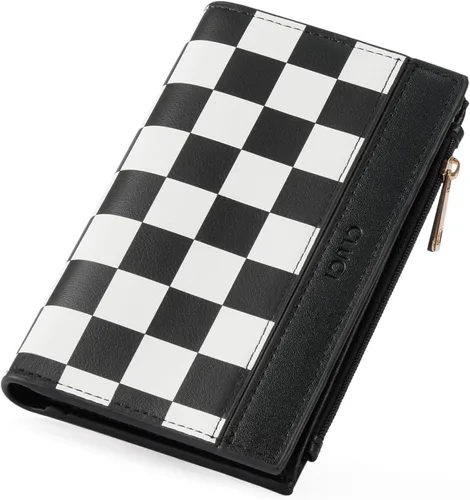 Miniatura 10 de CLUCI Cartera RFID para mujer de cuero PU pequeña, cartera de mujer con bloqueo, cartera de señoras con bolsillo para tarjetas de crédito, Beige