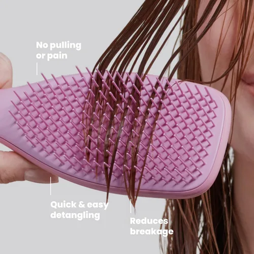 Miniatura 4 de Tangle Teezer Cepillo desenredante definitivo para cabello húmedo y seco, elimina nudos y reduce la rotura para todo tipo de cabello, Rosebud