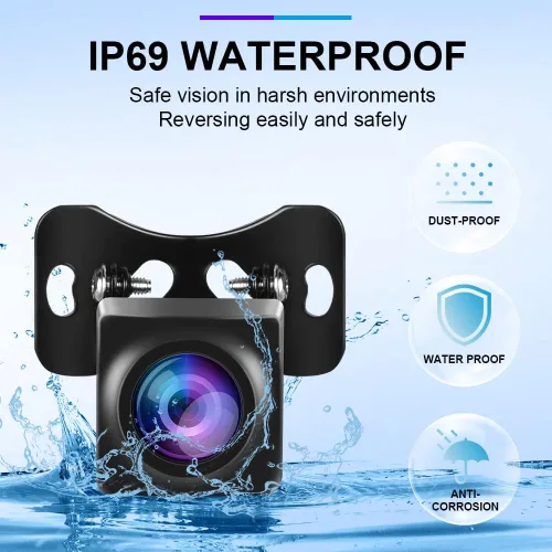 Miniatura 7 de Cámara de visión trasera AHD para Carplay portátil/Android Auto Car Radio Reproductor de pantalla inteligente IP69 impermeable