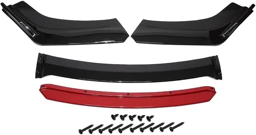Miniatura 3 de Juego de alerón para parachoques delantero universal, 4 piezas, divisor para la barbilla para la mayoría de los coches, compatible con Honda, Audi