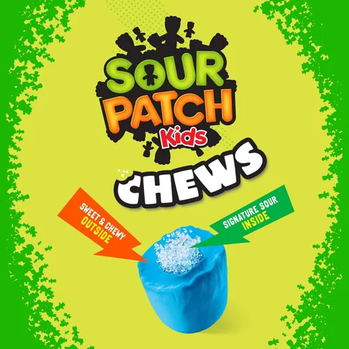 Miniatura 4 de SOUR PATCH KIDS Caramelos masticables suaves y masticables, tamaño compartido, 8.12 onzas