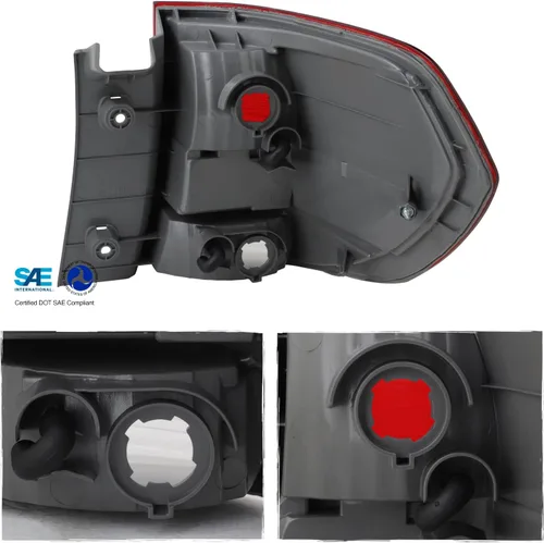 Miniatura 3 de AKKON - Compatible con 2008 2009 2010 Honda Odyssey Minivan 08-10 estilo OE luz trasera exterior luz trasera roja transparente lado izquierdo