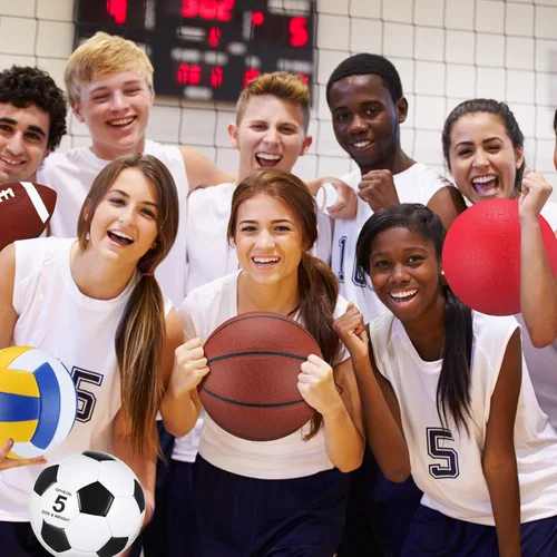 Miniatura 5 de Deekin Juego de 12 pelotas deportivas surtidas para jóvenes y adultos, tamaño oficial, baloncesto, fútbol, voleibol, fútbol, béisbol, pelota