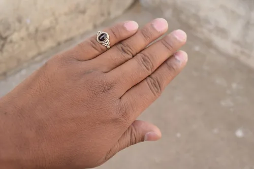 Miniatura 3 de Avicrafts Anillo de Piedra Granate Plata de Ley 925 Anillo Declarativo Para Mujeres Hecho a Mano Piedra Preciosa Joyería de Navidad Regalo Para Ella