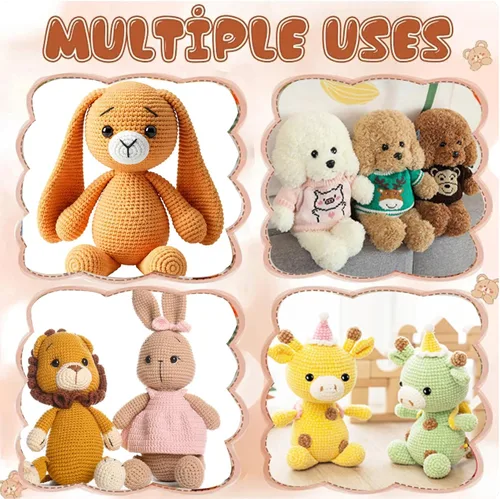 Miniatura 6 de Las 320 piezas incluyen 160 ojos de seguridad de plástico negro de 0.472 pulgadas (0.472 in), ojos de seguridad con 160 arandelas para Amigurumi