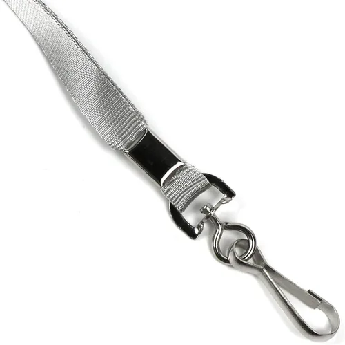 Miniatura 4 de Cordones verdes, 100 unidades, para insignias de identificación, cordón plano con clip de insignia con gancho en J (verde)
