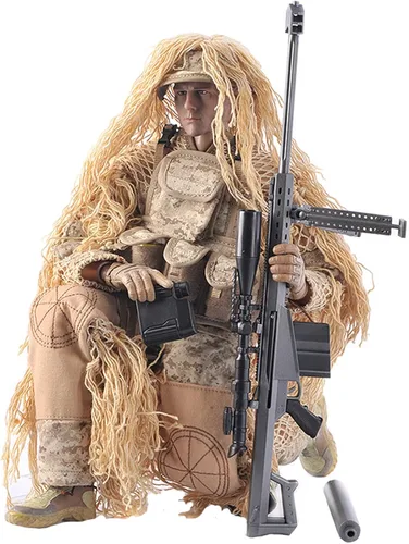 Miniatura 19 de Juego de figuras de acción militares de 12 pulgadas, juego de figuras de acción a escala 1/6 con armas y accesorios - NB01