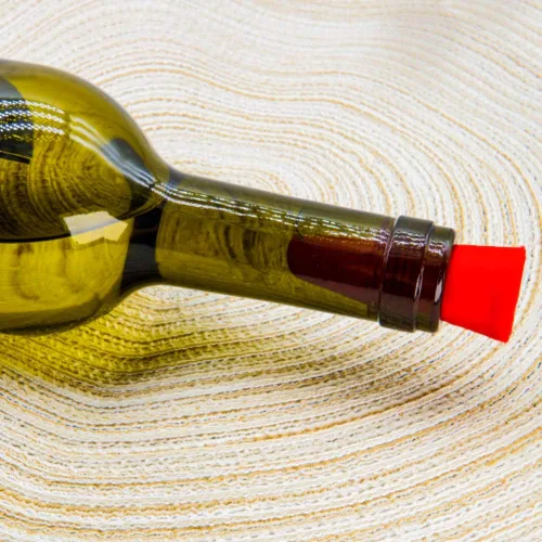 Miniatura 5 de 8 tapones de vino, sellador de botellas de silicona reutilizable de repuesto con agarre superior para corcho para mantener el vino fresco, rojo