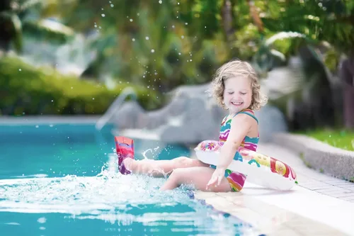 Miniatura 5 de Aletas de natación para niños, aletas cortas para jóvenes, aletas de entrenamiento de natación para natación de regazo, para niños y niñas