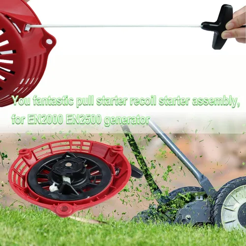 Miniatura 2 de Reemplazo de arranque de retroceso para Honda GC135 GC160 GCV135 GCV160 Arrancador de tracción 28400-ZL8-023ZA, rojo