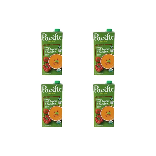 Miniatura 11 de Pacific Foods Sopa orgánica de pimiento rojo asado y tomate, cartón de 32 onzas