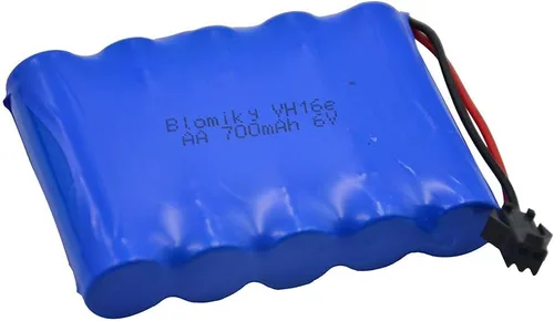 Miniatura 3 de Blomiky Paquete de 2 baterías recargables Ni-CD AA de 6.0 V 700 mAh, enchufe SM2P y 2 cables USB aptos para la versión antigua de 11.5 pulgadas