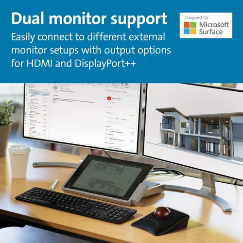 Miniatura 2 de Kensington Estación de acoplamiento SD7000 Surface Pro para Surface Pro 7, 7+, 6, salida de video 4K dual (K62917NA)