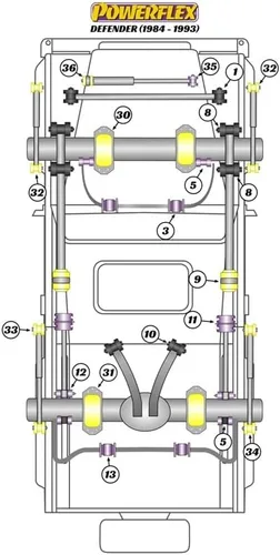 Miniatura 2 de Powerflex Tope de tope (elevado) 3.150 in de altura PF32-130-80 para Land Rover
