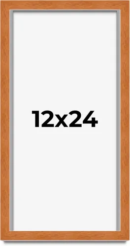 Miniatura 32 de Marco de 3 x 3 pulgadas, marco de madera maciza de nuez miel tradicional marrón Ancho de moldeo de 0.875 pulgadas Profundidad de conejo de 0.875