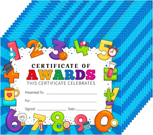 Miniatura 9 de D24TIME Certificados de cumpleaños para el aula de los niños – 36 piezas de regalos de feliz cumpleaños para estudiantes, profesores, suministros