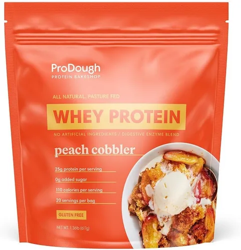 Miniatura 17 de ProDough Proteína en polvo de aislado de suero hidrolizado gourmet para mezcla de batidos - Mezcla de enzimas de fácil digestión, 25 g de proteína