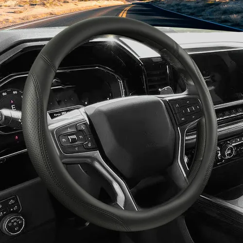 Miniatura 8 de Funda para volante de automóvil para Chevy Silverado 1500 2500 3500, Tahoe, Equinox, Traverse, Colorado, accesorios automotrices para Chevy, diseño