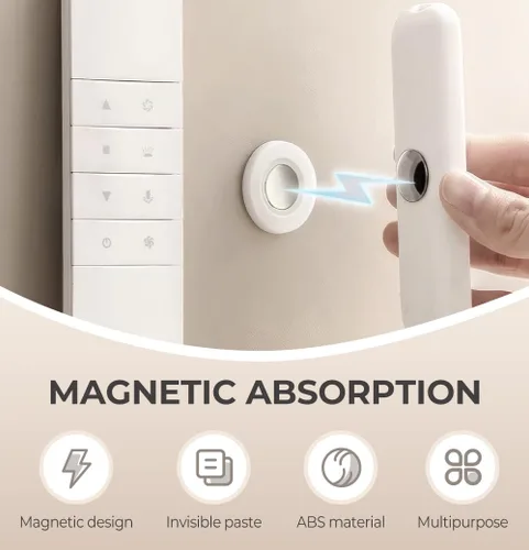 Miniatura 2 de KAMOJI Soporte magnético para control remoto, organizador de control remoto de silicona 2025, sin agujeros para montaje en pared, soporte