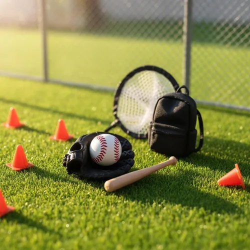 Miniatura 3 de LOGOFUN Miniatures Sports Baseball Kits Mini Bate de Bate de Béisbol Juguete Miniatura Bate de Béisbol Guante y Pelota para Accesorios de Casa