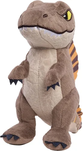 JURASSIC WORLD Rebirth - Spinosaurio de peluche pequeño, dinosaurio de peluche de 7 pulgadas de alto, a partir de 3 años