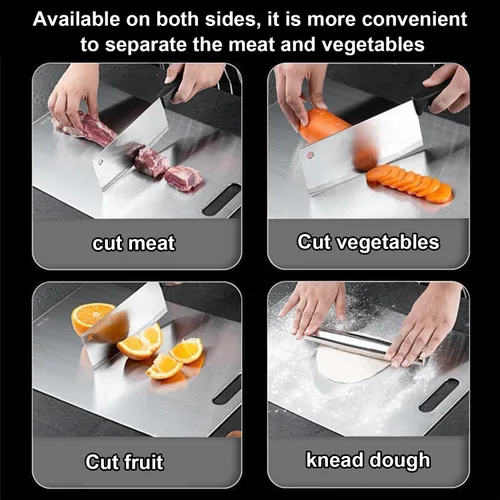 Miniatura 4 de Tabla de cortar de titanio Katuchef, 2026 Nueva 100% Pura Tabla de cortar de titanio para cocina, Titan Cut Pro No tóxico Tablas de cortar duraderas