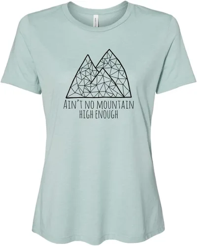 Miniatura 13 de Cute Women's Screen Printed Crew Neck Tee, Shirts With Sayings, Dusty Blue or Olive