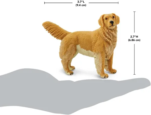 Miniatura 3 de Safari Ltd. Figura de Golden Retriever – Figura detallada de modelo de plástico de 4.5 pulgadas – Divertido juguete educativo para niños, niñas