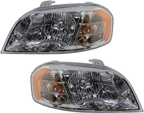 Garage-Pro Faro delantero del lado del conductor y del pasajero para Chevrolet Aveo LS LT 2007-2011 Halógeno con bombilla(s) Sedan Reemplaza#