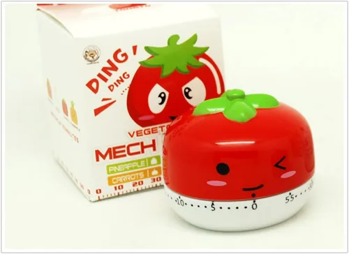Miniatura 8 de Temporizador mecánico de hortalizas de dibujos animados de 60 minutos, temporizador de cocina mecánico, contadores de alarma ruidosos, temporizador