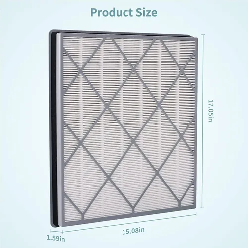 Miniatura 6 de Filtro de repuesto HE401 para purificador de aire Shark 4 modelos de ventilador, repuesto de filtro HEPA H13 compatible con filtro Shark HE401C