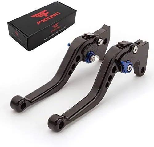 Miniatura 18 de Palancas Fxcnc de freno y embrague para carreras, Palanca verde con ajuste negro.