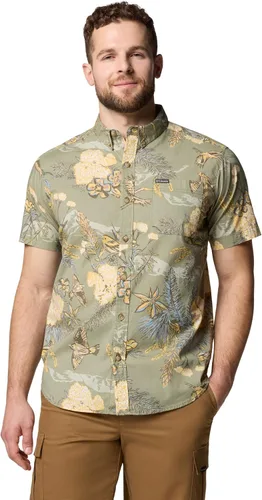 Miniatura 17 de Columbia - Camisa de manga corta para hombre Rapid Rivers con estampado, con cómodo elástico Colegial Navy Outback
