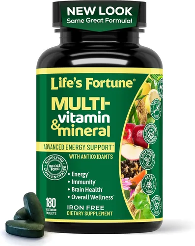 Miniatura 12 de Life's Fortune Multivitamínico Fuente de Energía Totalmente Natural que Suministra Concentrados de Alimentos Integrales, Antioxidantes, Aminoácidos